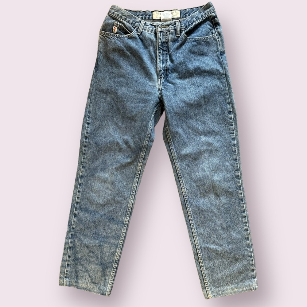 Vintage GUESS narrow leg classic fit high waisted jeans size 29